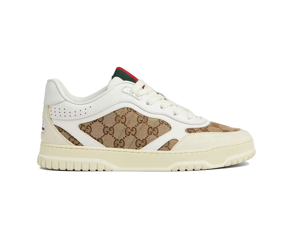 Gucci Re-Web Sneaker Gg Canvas White Beige
