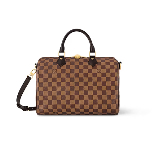 Louis Vuitton Speedy 30 handbag in Damier Ebene canvas