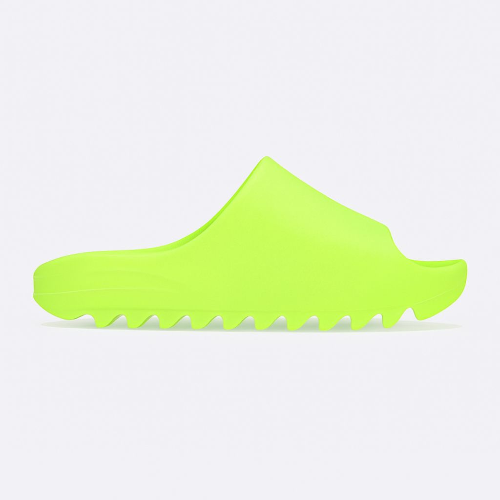 YEEZY SLIDES GLOW GREEN